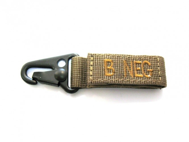 Blood Type Tags B- Coyote/Brown