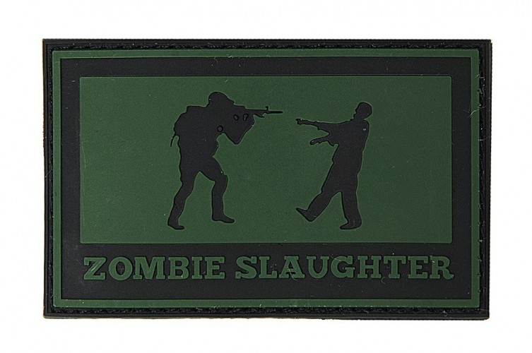 Patch 3D PVC Zombie Slaughter Verde