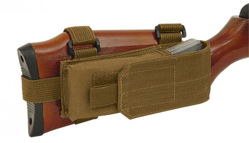 Buttstock Mag Pouch Coyote TAN