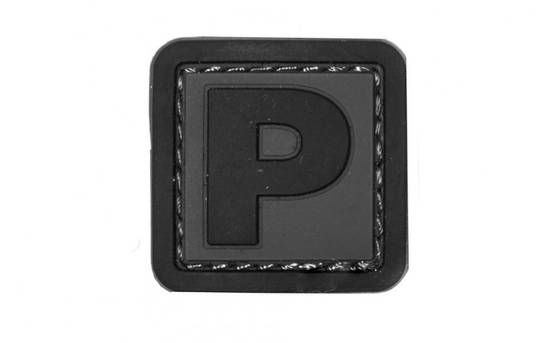Patch 3D PVC Lettera P