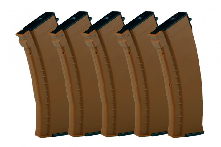Set da 5 Caricatori ABS da 120bb per AK74 Bakelite