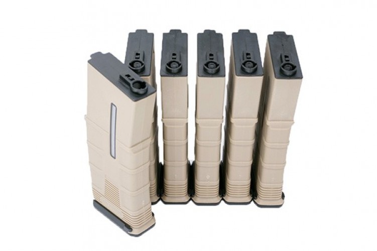 Set da 6 Caricatori Monofilari T-Tactical per M4 da 120bb TAN (MA-414 ICS)