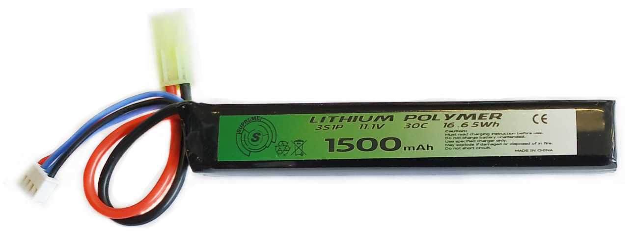 LiPo 11.1 x 1500 30 C Tubo (SUPREME)