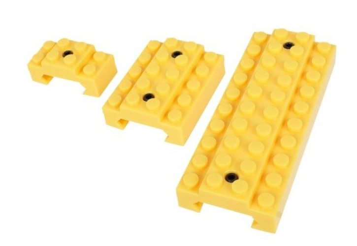 Block Rail Cover Picatinny - Yellow (183194 First Factory)
