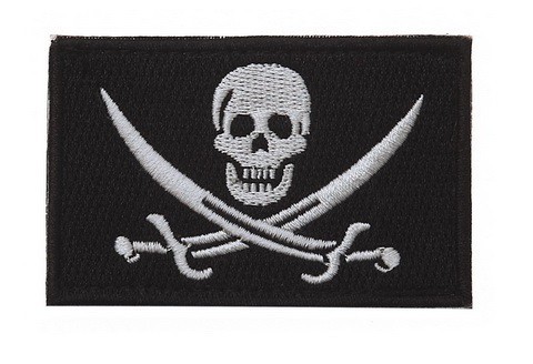 Patch Jolly Roger (navy seals) con velcro