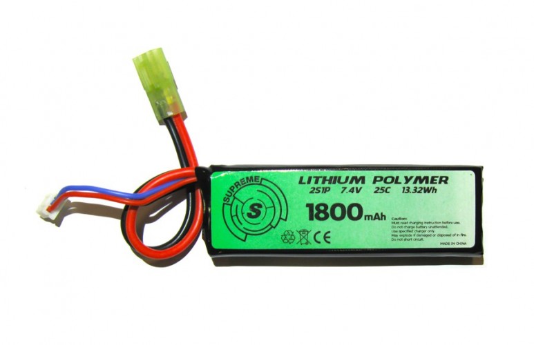 LiPo 7.4 x 1800 25 C Tavoletta