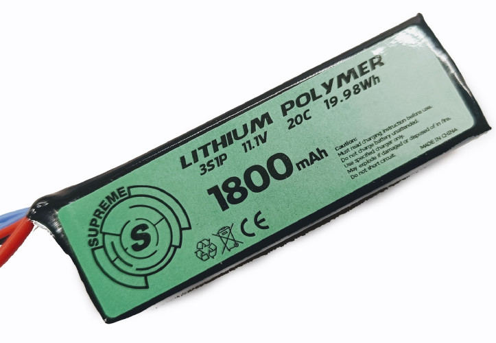 LiPo 11.1V x 1800mAh - 20C - Tavoletta - TAMIYA (B18T SUPREME)