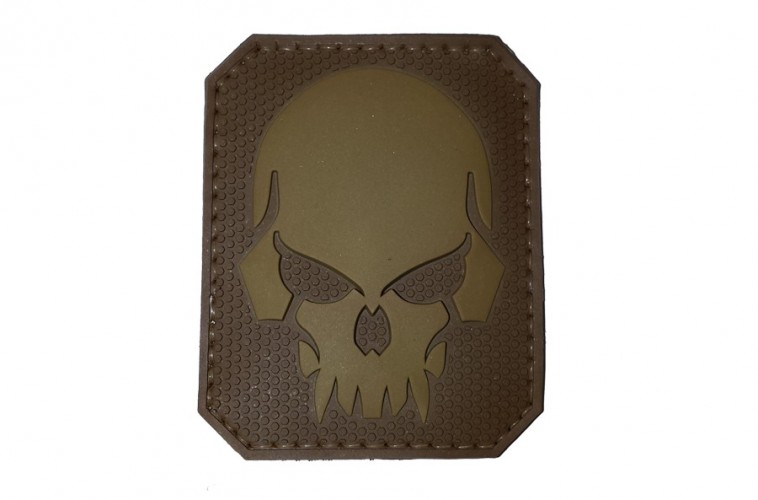 Patch PVC Skull TAN