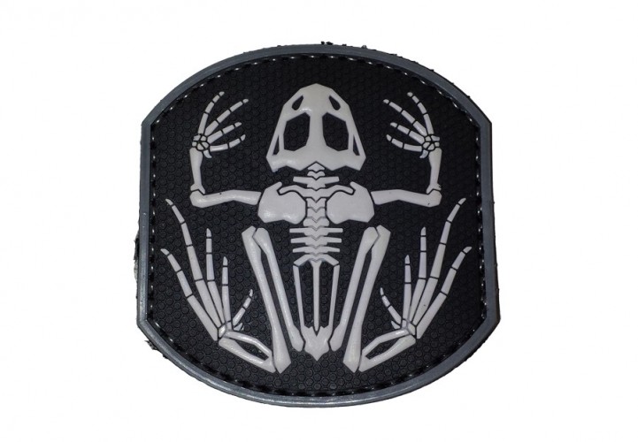 Patch PVC Frog Skeleton Nera