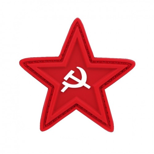 Patch 3D PVC Red Star