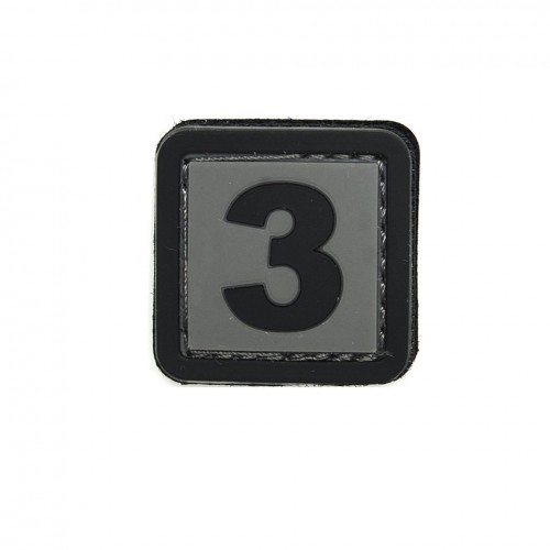 Patch 3D PVC Numero 3