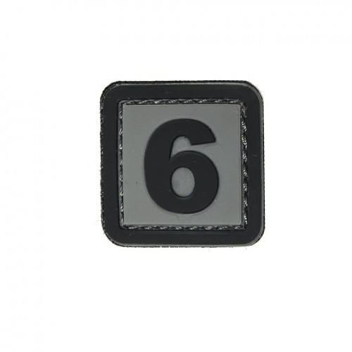 Patch 3D PVC Numero 6