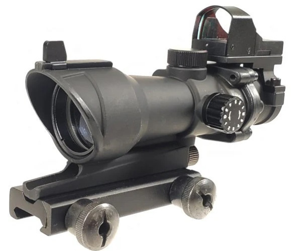 Acog 4X32 Scope con Mini Dot Nera (AO5320 AIM-O)