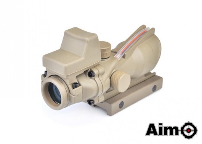 Acog 4X32C Source Fiber con Dot RMR TAN