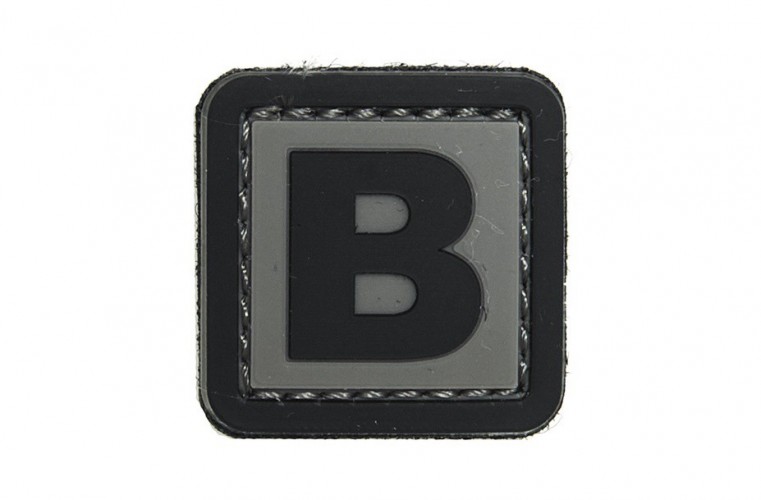 Patch 3D PVC Lettera B