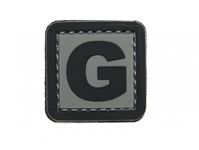 Patch 3D PVC Lettera G