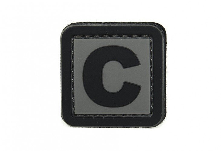 Patch 3D PVC Lettera C