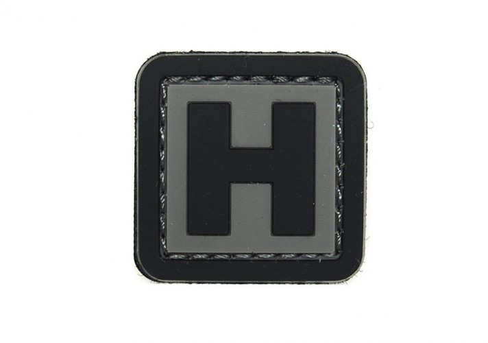 Patch 3D PVC Lettera H