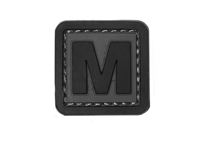 Patch 3D PVC Lettera M