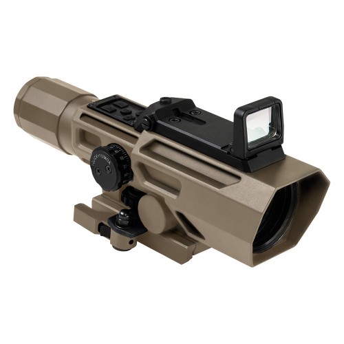 ADO 3-9X42 Scope w/Flip Up Red Dot Optic TAN