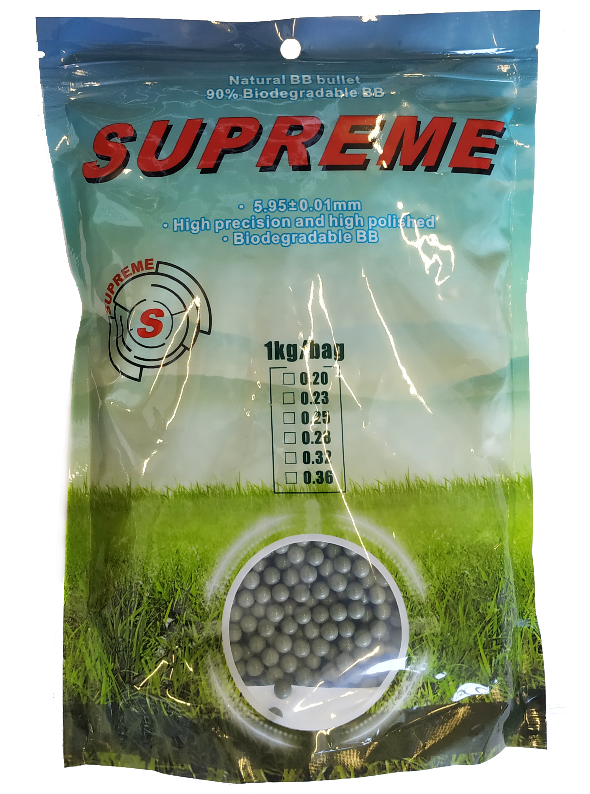 Busta da 1kg di 0.20g - BIO - Verdi (SUPREME)