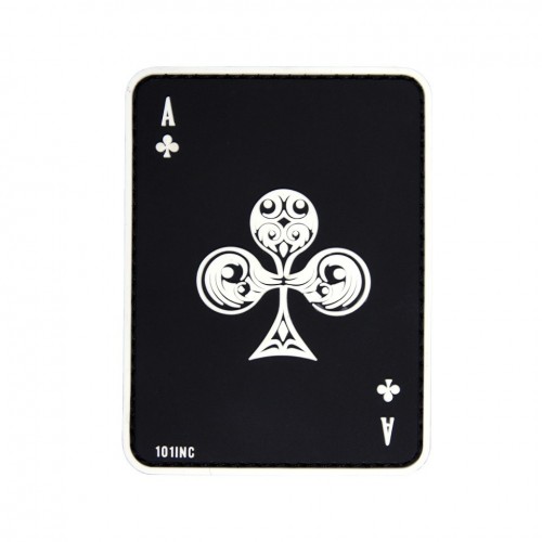 Patch 3D PVC Ace of Clubs