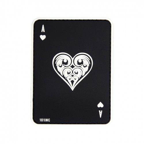 Patch 3D PVC Ace of Hearts