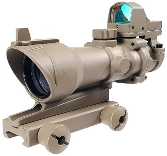 ACOG 4X32 Scope con Mini Dot TAN (AO5317 AIM-O)