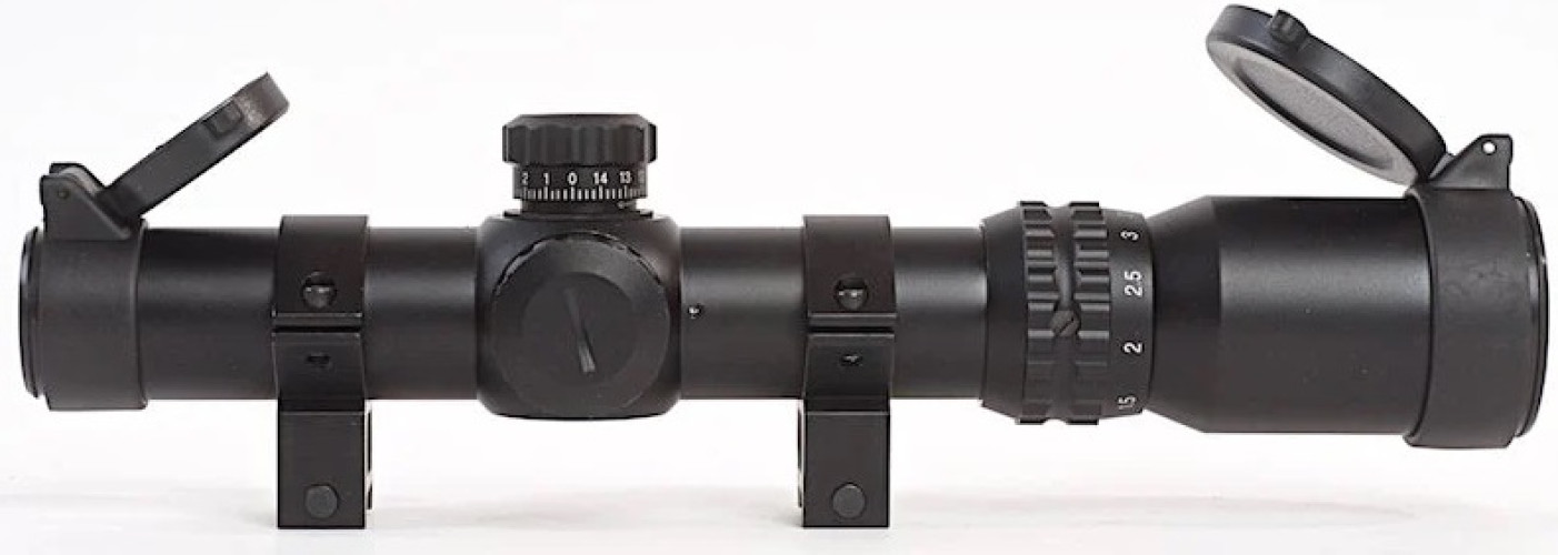 1-4x24SE Tactical Scope (Red-Green Reticle) Black (AO3044 AIM-O)