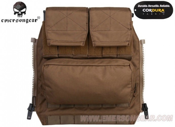 Back Pack ZIP Panel Coyote Brown