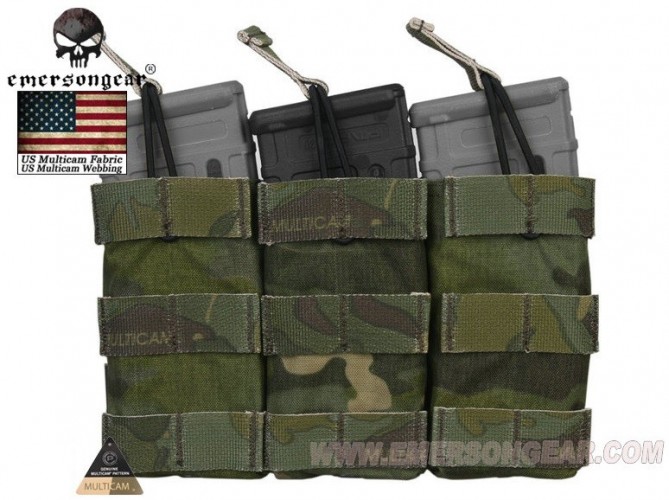 Tasca Porta Caricatore Triplo Open Top Multicam Tropic