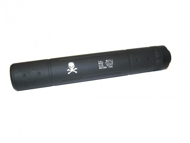 Silenziatore 190mm Skull Nero