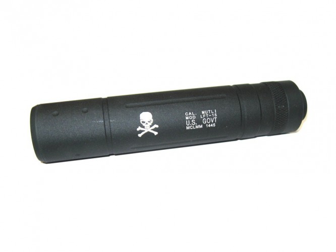 Silenziatore 150mm Skull Nero