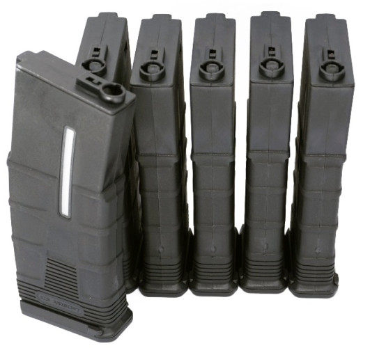 Set da 6 Caricatori Monofilari T-Tactical per M4 da 120bb Neri (MA-413 ICS)