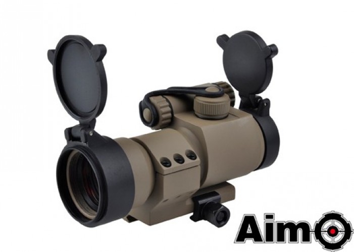 M2 Red-Green Dot con L Shaped Mount TAN (AO5020 AIM-O)