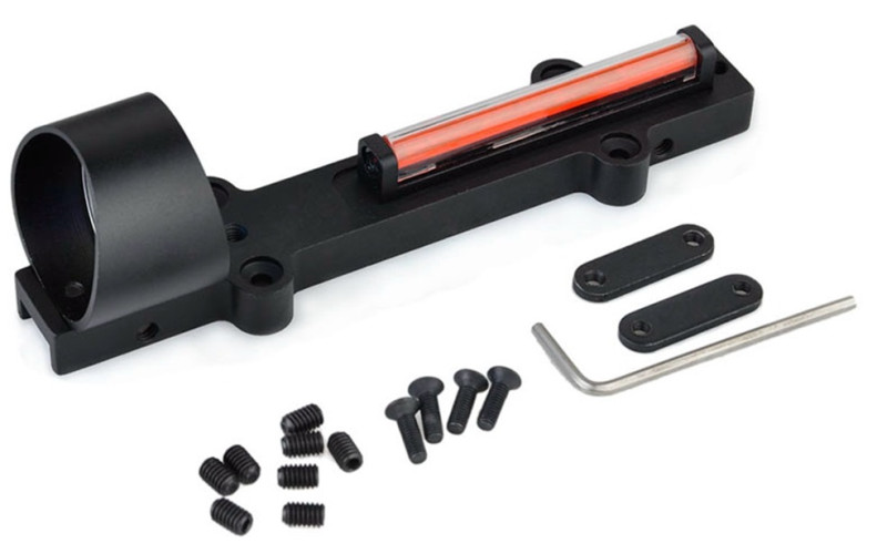 1X28 Collimeter Sight Optic Fiber per Fucile a Pompa Nero (AO3042 AIM-O)