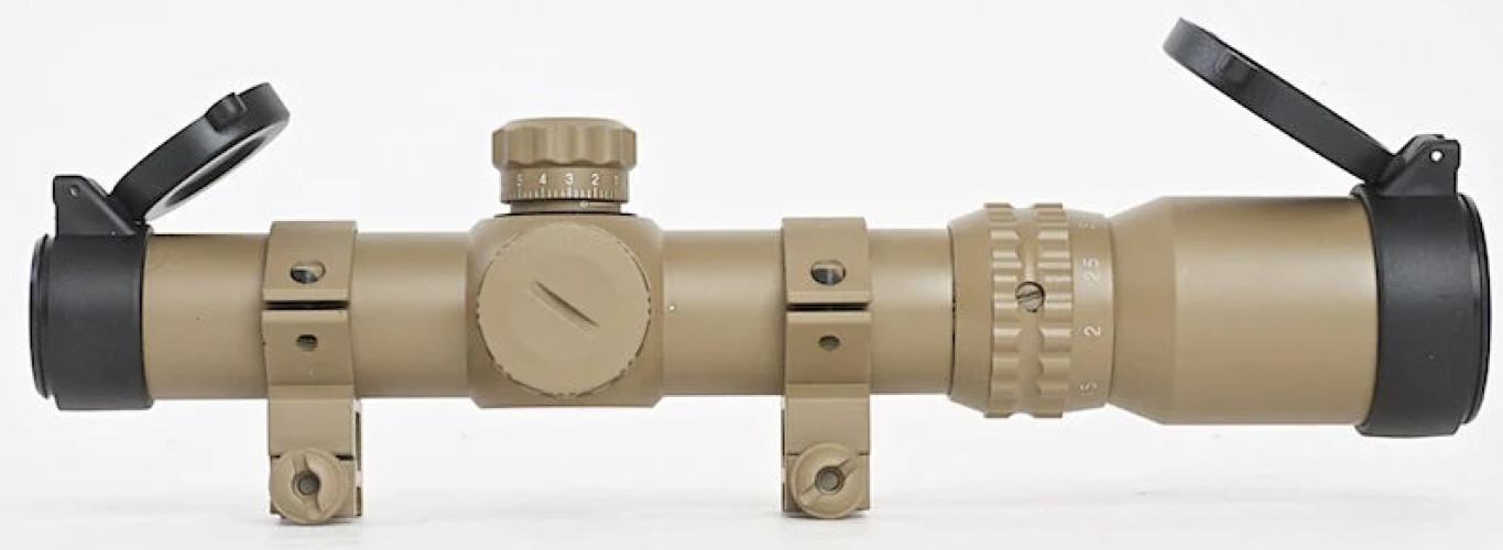 1-4x24SE Tactical Scope (Red-Green Reticle) TAN (AO3044 AIM-O)