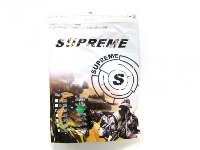 Busta da 1kg da 4000bb di 0.25g Light Green (SUPREME)