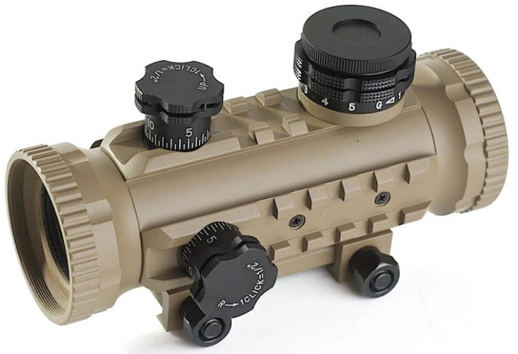 Red/Green Dot 1x30 Rail TAN (AO3014 AIM-O)