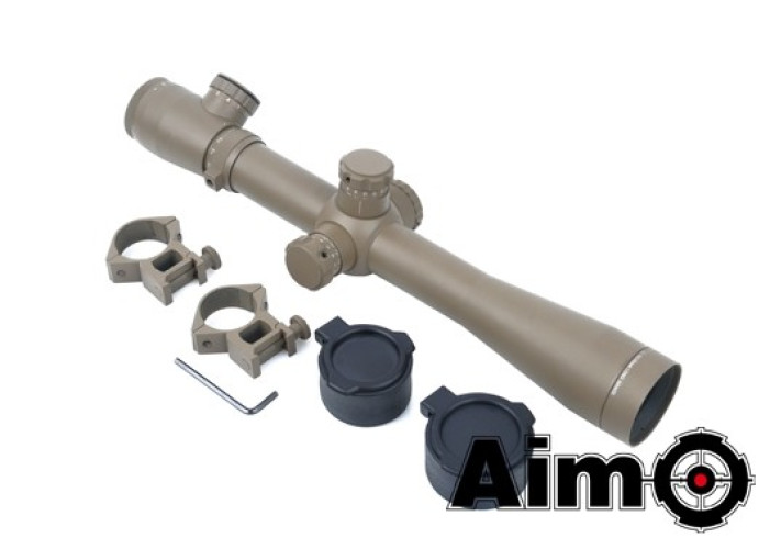 3.5-10x40E-SF (Red-Green Reticle) TAN (AO5305 AIM-O)