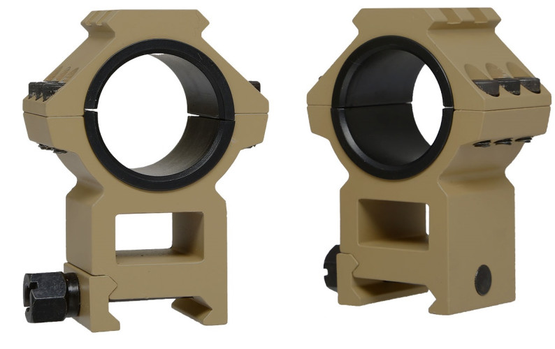 Coppia di Anelli Alti Top Rail 25.4 - 30 mm TAN (AO9030 AIM-O)