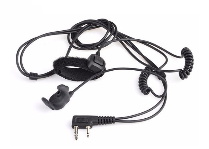 Bone Conduction Headset with Finger PTT per Kenwood (Z010 Z-Tactical)