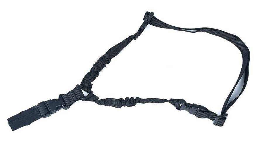 Tactical Multi Function Adjustable Gun Sling One Point Black (NH07003 nHelmet)