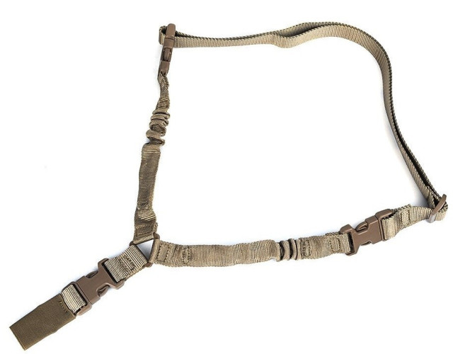 Tactical Multi Function Adjustable Gun Sling One Point TAN (NH07003 nHelmet)