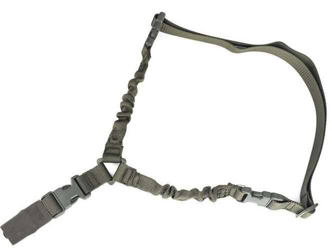 Tactical Multi Function Adjustable Gun Sling One Point Olive Drab (NH07003 nHelmet)