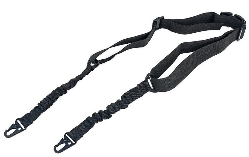 Tactical Adjustable Gun Sling Two Point Black (NH07004 nHelmet)