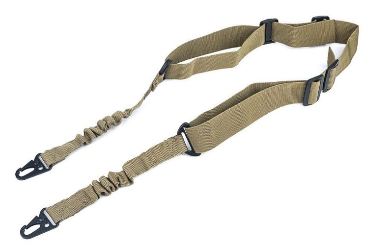 Tactical Adjustable Gun Sling Two Point TAN (NH07004 nHelmet)