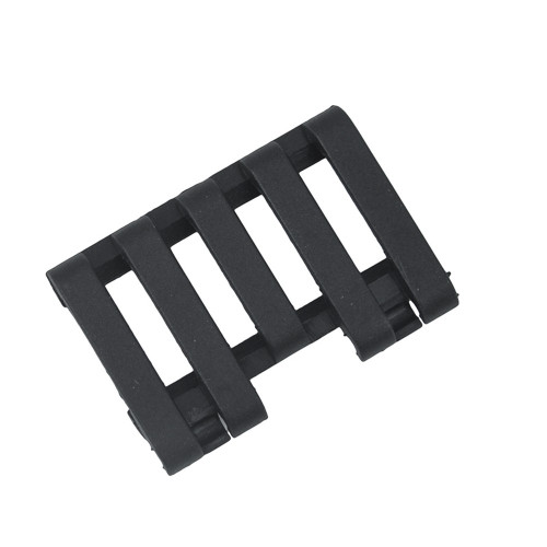 Rail Cover with Wire Loom 5-slot Black (MP02007 MP)