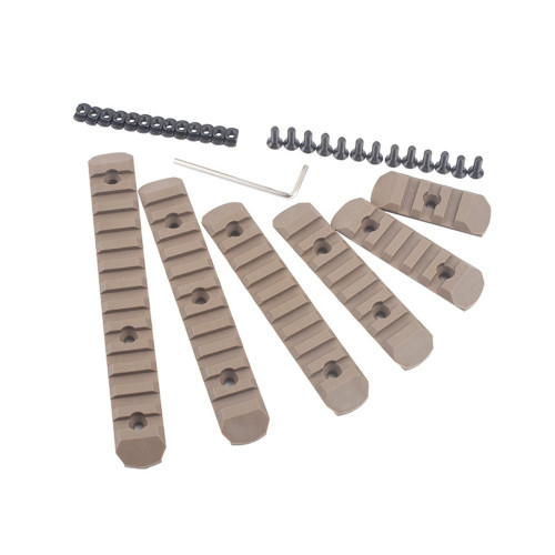 Set Slitte in Polimero per Keymod / M-Lok TAN (MP02013 MP)