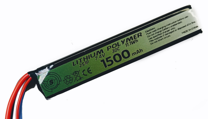 LiPo 7.4V x 1500mAh - 30C - Tubo - DEANS (A15TT SUPREME)